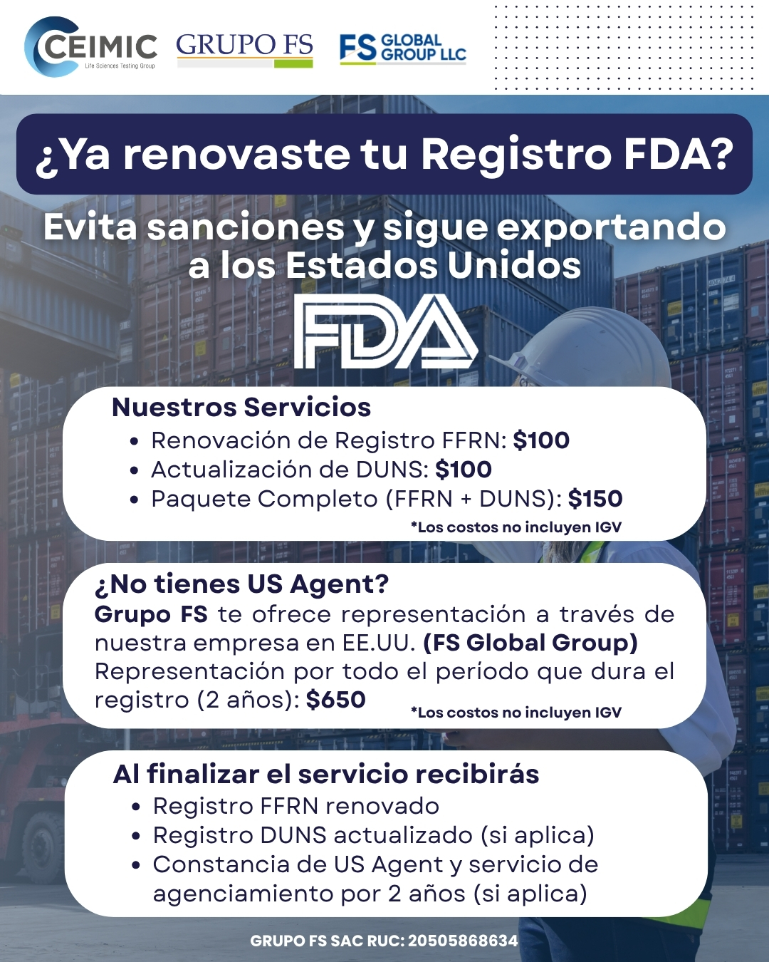 RENOVACIóN FDA